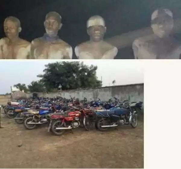 Soldiers Arrest Fleeing Boko Haram Terrorists With 100 Motorcycles (Photos)